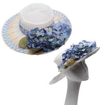 Vintage - Chapeaux (Blanc, Bleu, Beige)