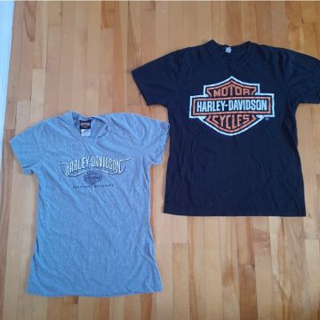 Harley Davidson  - Tee-shirts (Noir, Gris)