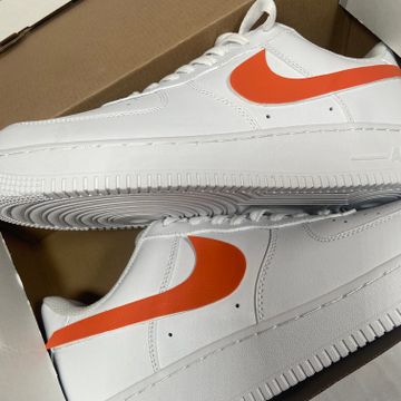 Nike  - Sneakers (White, Orange)