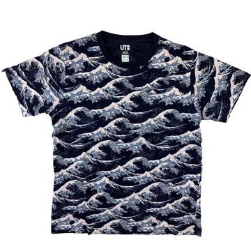 Uniqlo x Hokusai - Short sleeved T-shirts (Blue)