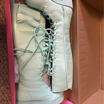 Sugar Thrillz - Combat & Moto boots (Pink, Turquiose)