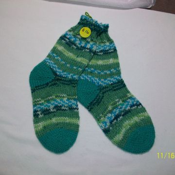 Fait main  - Socks & Thights (Green)