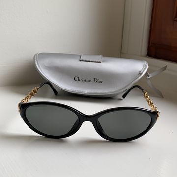 Christian Dior - Sunglasses (Black, Gold)