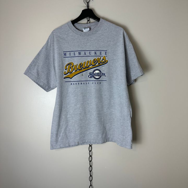 80s Milwaukee Brewers MLB Baseball Logo t-shirt Small - The