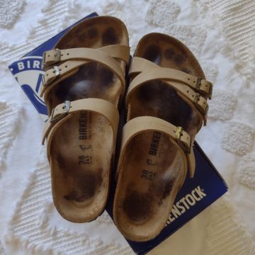 Birkenstock  - Flat sandals (Brown, Beige)