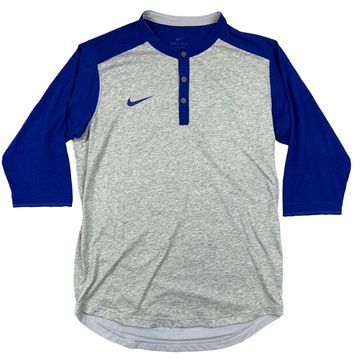 Nike - T-shirts manches longues (Bleu, Gris)