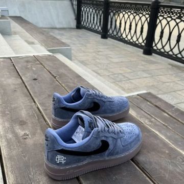  Nike Air Force - Sneakers (Noir, Bleu, Denim)