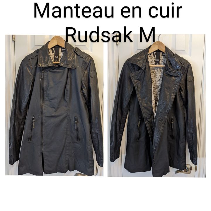 manteau de cuir rudsak