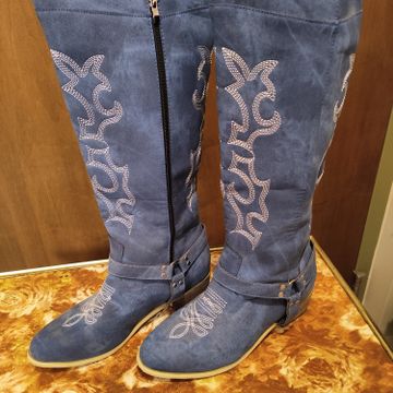 Custom  - Cowboy boots (Blue, Denim)