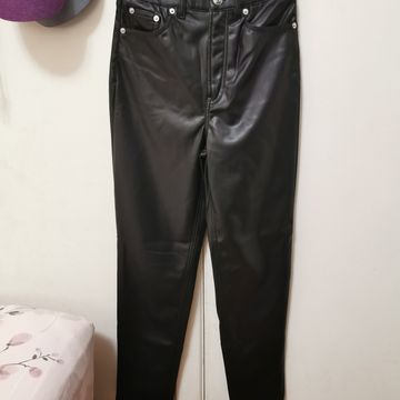 H&M Divided - Leather pants (Black)