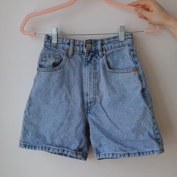 Zara - Shorts en jean (Bleu, Denim)