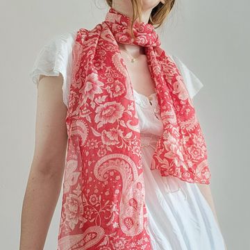 Le Chateau - Large scarves & shawls (White, Red)