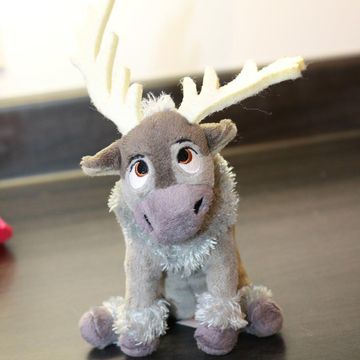 Disney Frozen Reindeer Sven Ty Beanie Baby Sparkle Plush 2015 6 Inches - Animaux en peluche (Gris)