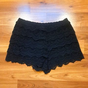 Zara - Shorts en dentelle (Noir)
