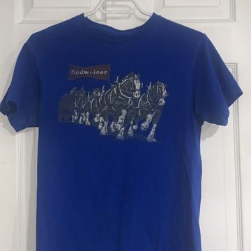 Budweiser - T-shirts manches courtes (Bleu, Denim)