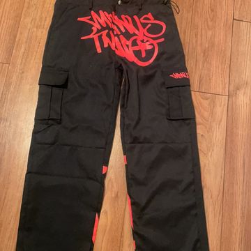 Minus two pant  - Cargo pants (Black, Red)