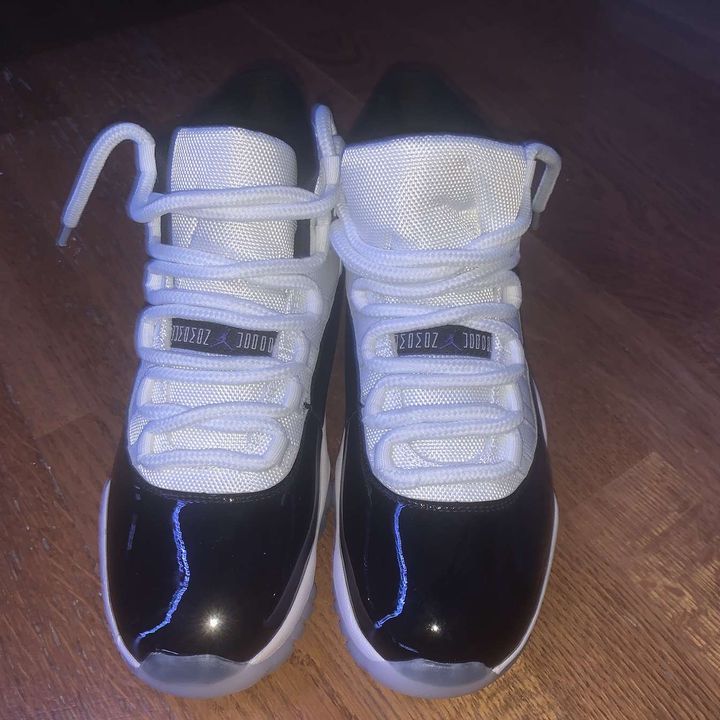 Jordan 11 hot sale concord sandals