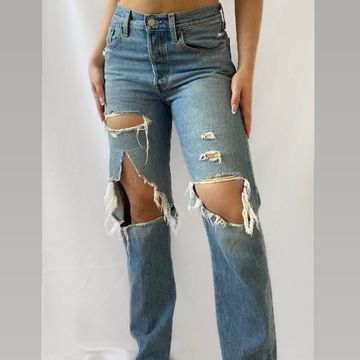 Levis  - Ripped jeans (Blue, Denim)