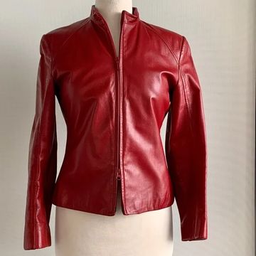 Danier Leather - Vestes en cuir (Rouge)