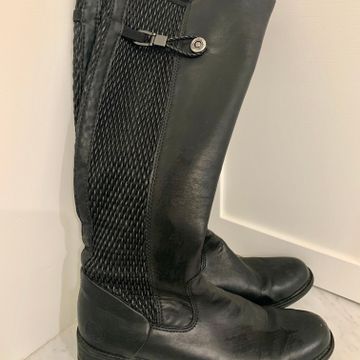 Bottes cuir noir Rieker - Knee length boots (Black)