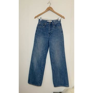 Denim Forum - Jeans taille haute (Bleu)