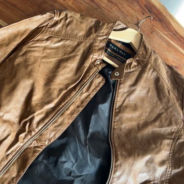 Zara - Leather jackets (Brown, Cognac)