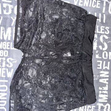 Shein - Shorts en dentelle (Noir)