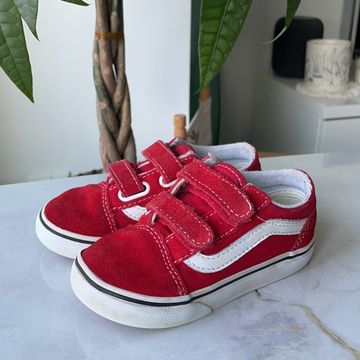Vans - Trainers (White, Red)