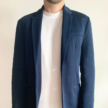 Zara - Veston de costume (Bleu)