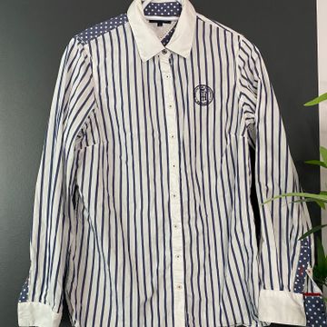 Tommy Hilfiger - Chemises boutonnées (Blanc, Bleu)