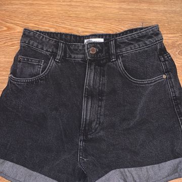 Zara - Shorts en jean (Noir)