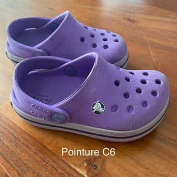 Crocs - Chaussures de bébé (Blanc, Mauve)