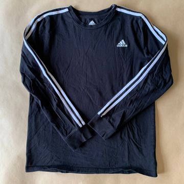 Adidas Youth XL - Tees - manches longues (Blanc, Noir)