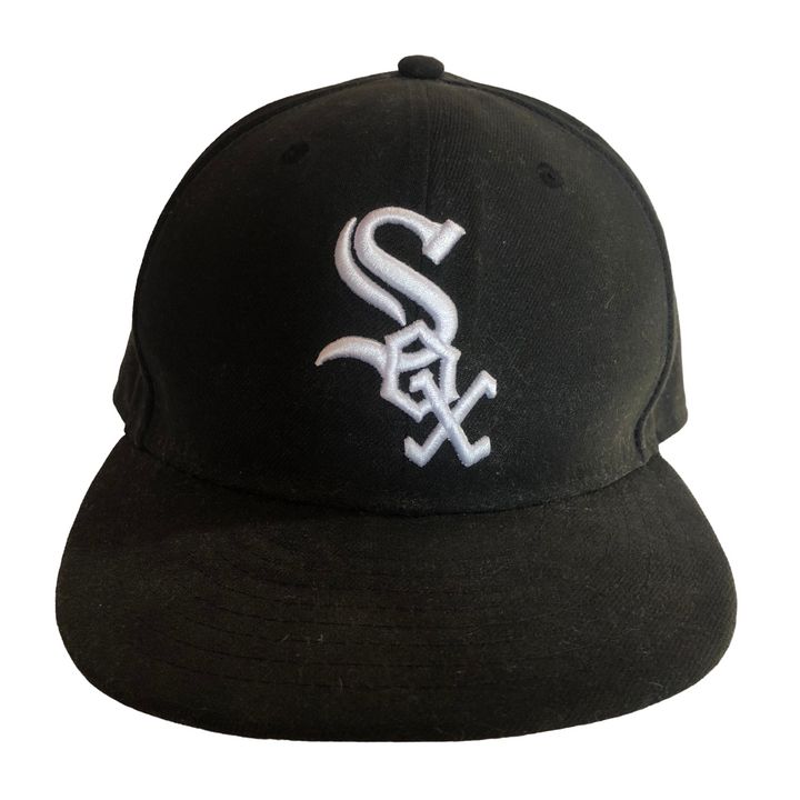 New Era Chicago White Sox Game 59FIFTY Authentic Collection Hat Black 7 5/8