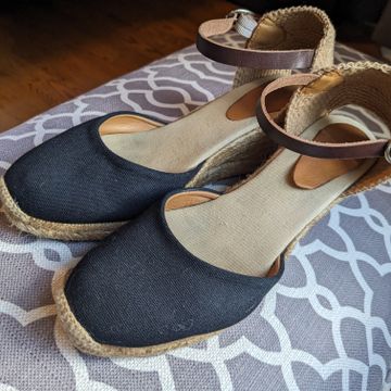 Sezane - Heeled sandals (Black, Beige)