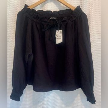 Zara - Off-the-shoulder tops (Black)