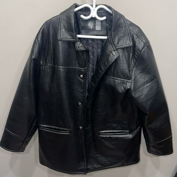 Vintage 90s Atlanta Braves Leather Jacket Like New - Vinted