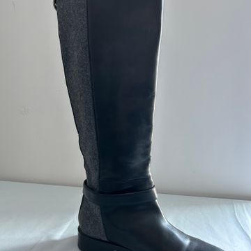 Zara  - Knee length boots (Black, Grey)