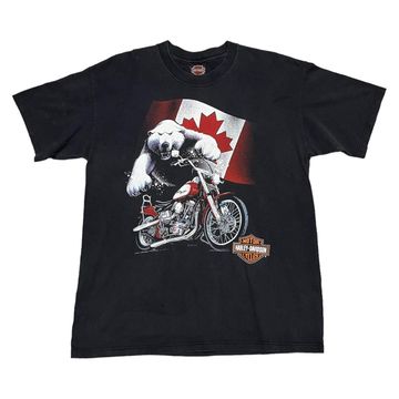Harley Davidson - T-shirts (Noir, Orange, Rouge)
