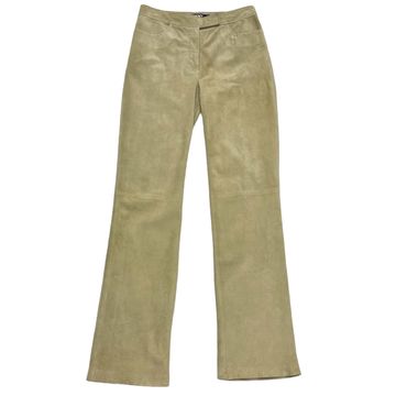 DKNY  - Leather pants (Beige)