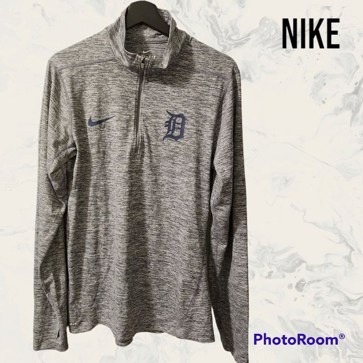 Nike, Shirts, Nike Mens Detroit Tiger Dri Fit Tee Shirt Euc