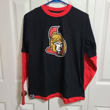 NHL - T-shirts manches longues (Noir, Rouge)