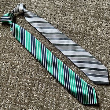 Unbranded  - Ties & Bowties (Blue, Green, Grey)