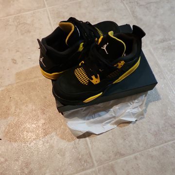 Jordan 4 Retro (PS) - Chaussures de sport (Noir, Jaune)