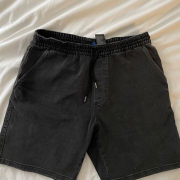 H&M - Jean shorts (Black, Denim)