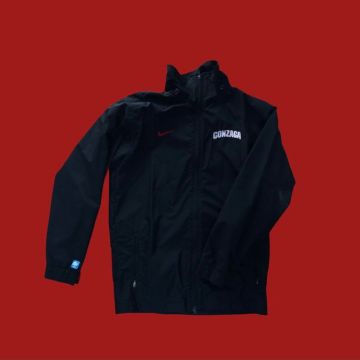 Nike jacket black and on sale red