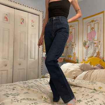 Vintage - High waisted jeans (Blue, Denim)