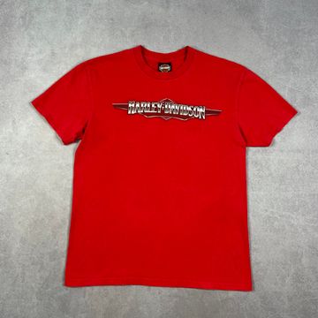 Harley Davidson  - Short sleeved T-shirts (Red)
