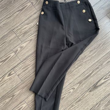 Zara - Pantalons droits (Noir)