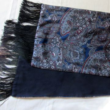 Dion - Foulards tricotés (Noir, Bleu)